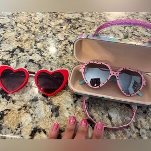Heart-Shaped Sunglasses Set